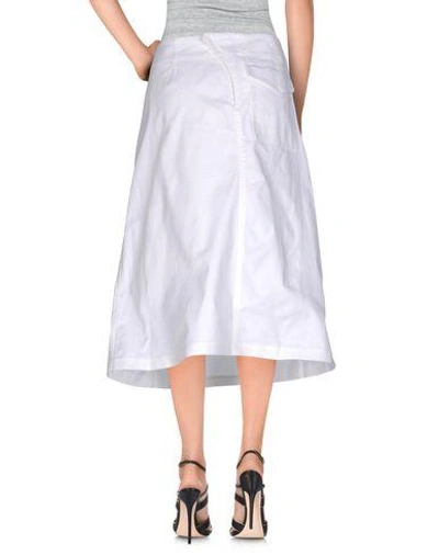 Shop Alexander Wang T Midi Skirts In White