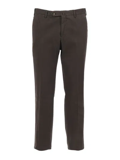 Pt Torino Belt Loop Casual Pants In Brown