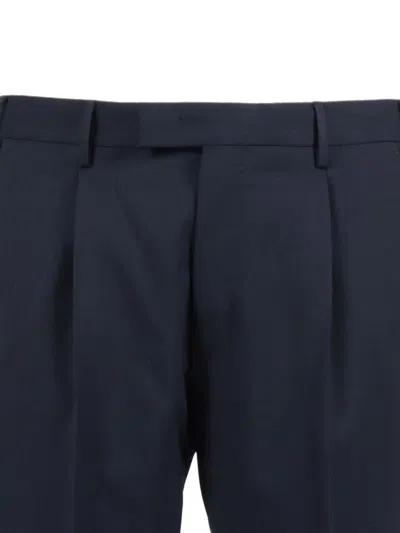 Pt Torino Belt Loop Casual Pants In Blue