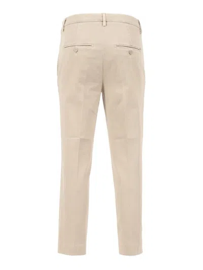 Dondup Button-front Straight Trousers In Neutral