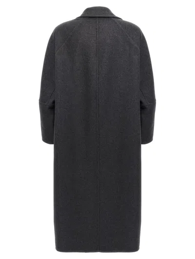Max Mara Asburgo Wool And Cashmere Coat In Gray