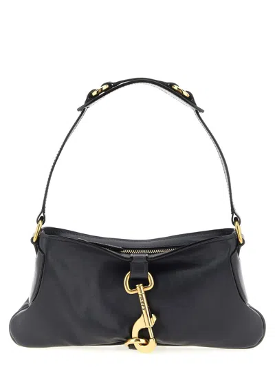 Chloé Kerala 25 Black Shoulder Bag In Navy Blue