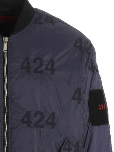 424 Reversible Logo Bomber Jacket In Multi