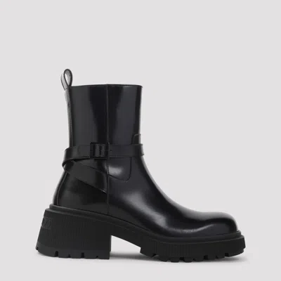 Jimmy Choo 'flat Chunky Sole Ankle Boots' In Black