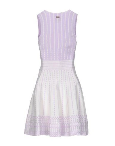 Shop Just Cavalli Short Dress In Lilac