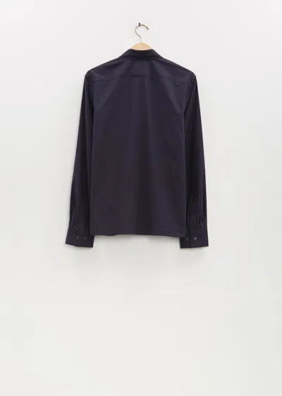 Dries Van Noten Men Corran Cotton Shirt In Blue