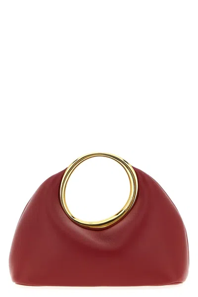 Jacquemus Le Petit Calino Ring Leather Top-handle Bag In Red