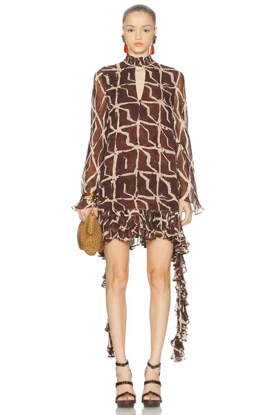 Alexis Amalia Mini Dress In Sable In Multi