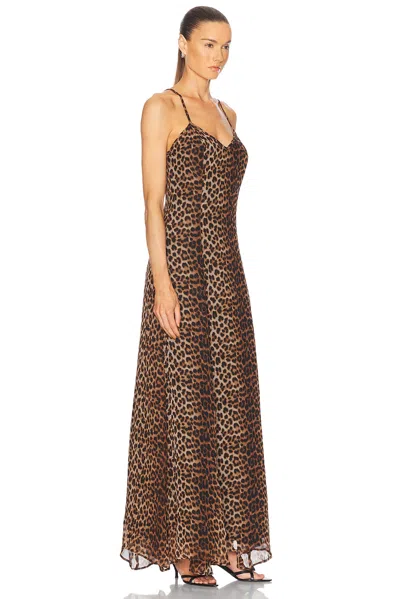 Sprwmn Bias Maxi Dress In Brown