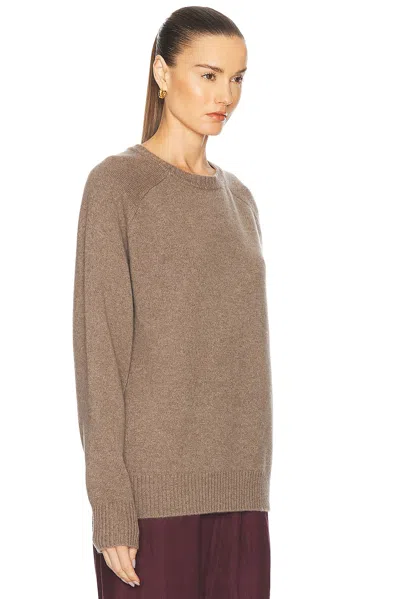 Sprwmn Classic Crew Sweater In Brown