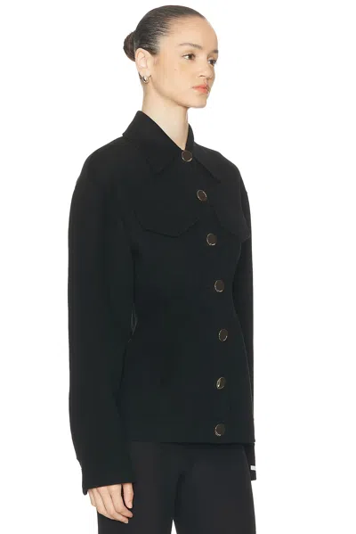 Sportmax Egeo Button-up Jacket In Black