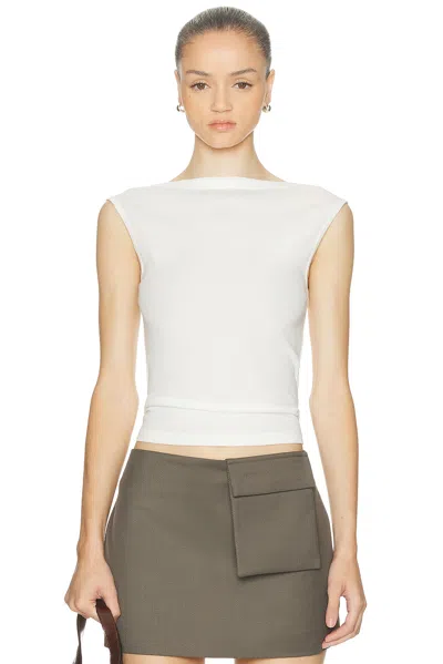 St Agni Organic Cotton Ballerina Top In White