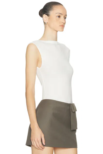 St Agni Organic Cotton Ballerina Top In White