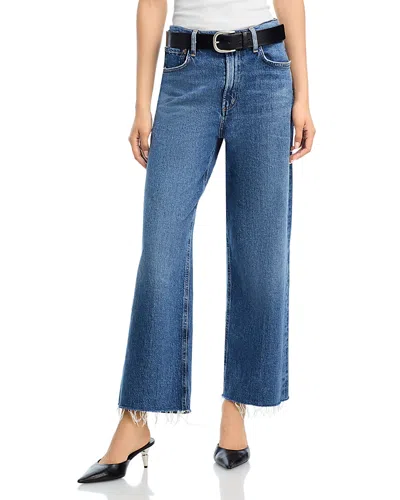 Agolde Ren High Rise Wide Leg Jeans In Chord In White