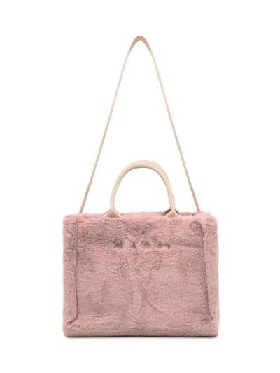 Marni Small Rectangular Tote Bag Handles In Pink