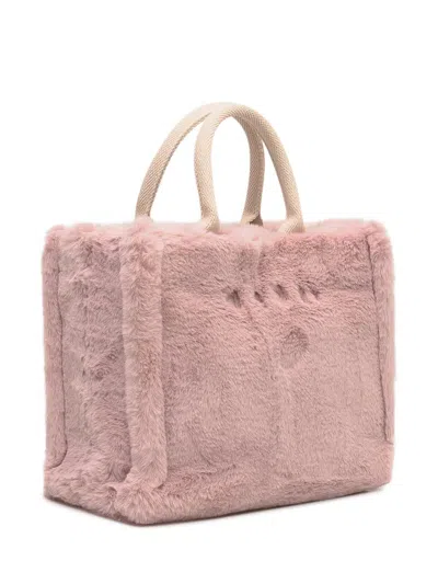 Marni Small Rectangular Tote Bag Handles In Pink
