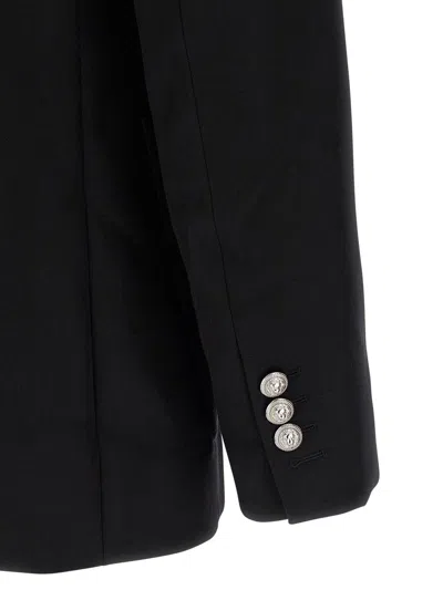 Balmain Black Wool Blazer In Black