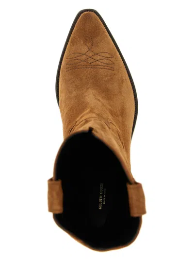 Golden Goose Star Wish Suede Leather Boots In Brown