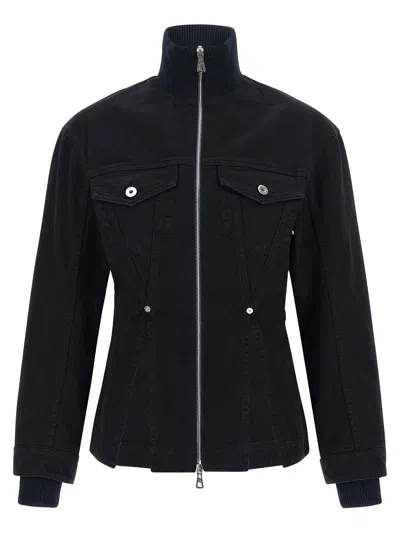 Jean Paul Gaultier 'the Slit Denim' Jacket In Blue