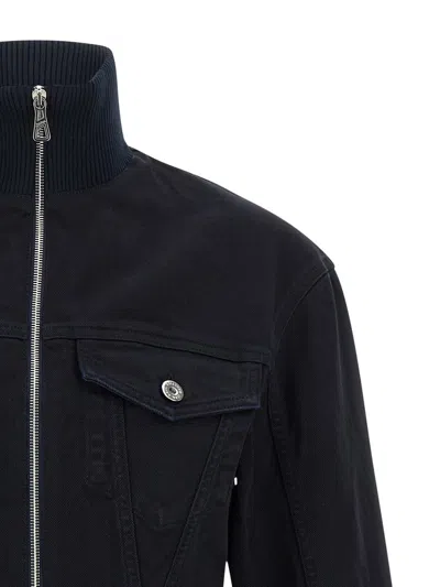 Jean Paul Gaultier 'the Slit Denim' Jacket In Blue