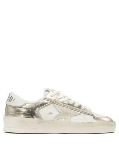 Golden Goose Low-top Sneakers With Suede And Leather Details In Multi