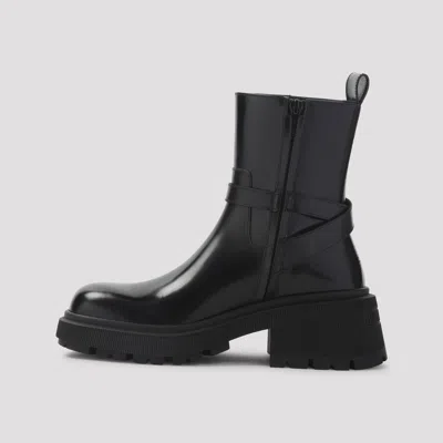 Jimmy Choo 'flat Chunky Sole Ankle Boots' In Black