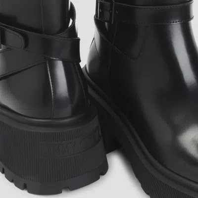Jimmy Choo 'flat Chunky Sole Ankle Boots' In Black