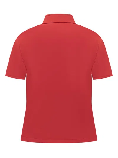 Courrèges Zipped Interlock Top In Red