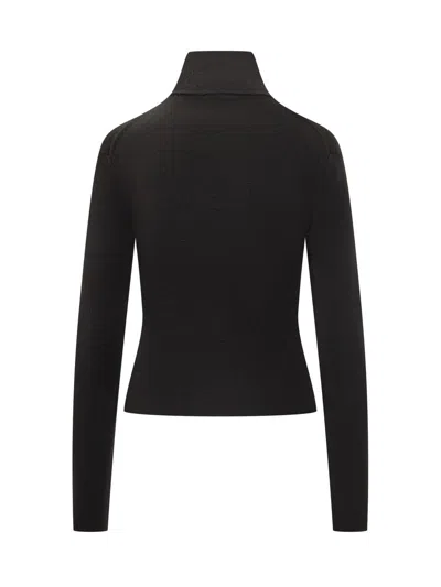 Courrèges Courregès Midnight Blue Wool Sweater In Blue