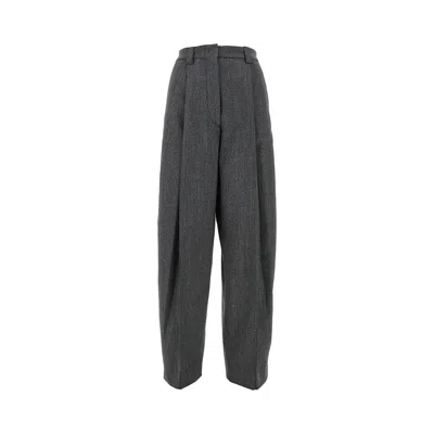 The Latest L-blend Tapered Pants With Dart In Gray