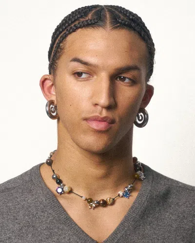 Panconesi Serpent Hoops Small Accessories In Metallic