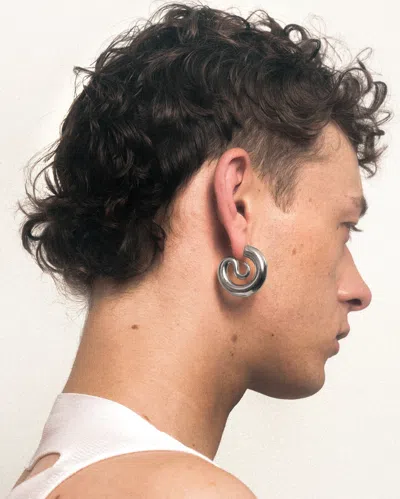 Panconesi Serpent Hoops Small Accessories In Metallic