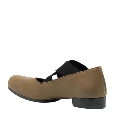 Uma Wang Square Toe Ballet Flats In Brown
