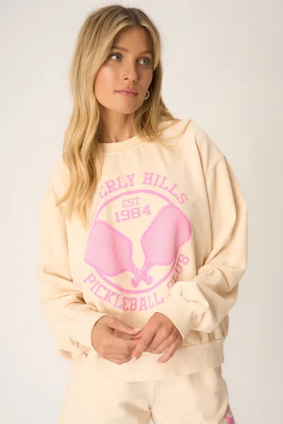 Project Social T Pickleball Sweatshirt In Chalk In Neutral
