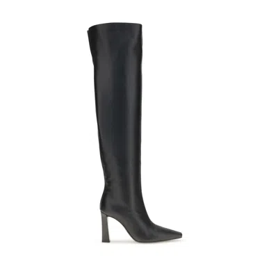 Giuseppe Zanotti Women Extra High Leather Boots In Black