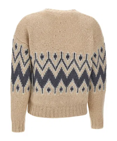 Eleventy Geometric-pattern Sweater In Multi