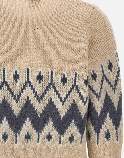 Eleventy Geometric-pattern Sweater In Multi