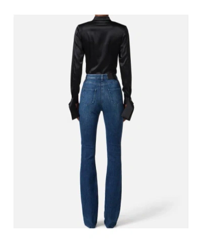 Elisabetta Franchi Panelled Button-cuff Bodysuit In Black