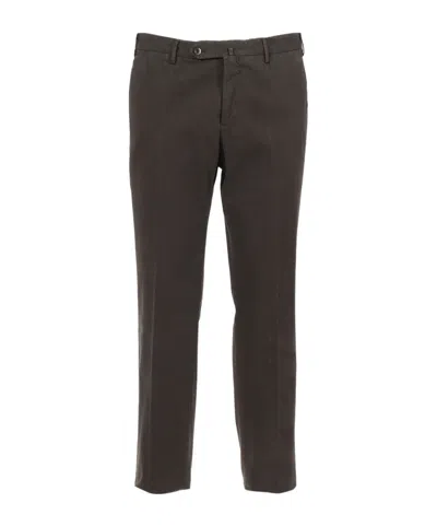 Pt Torino Belt Loop Casual Pants In Brown