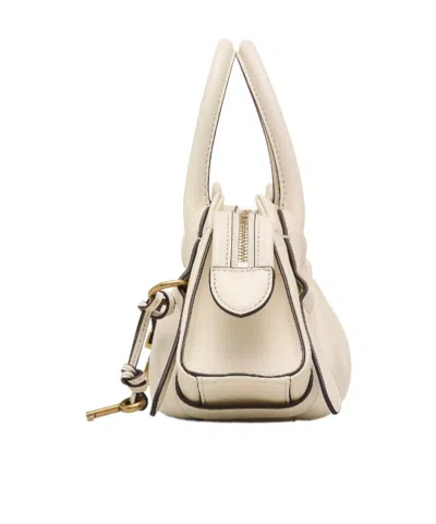 Marc Jacobs Small Satchel Bag Gold-tone Hardware In White