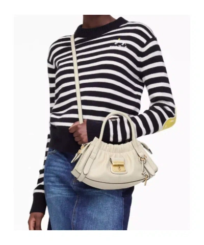 Marc Jacobs Small Satchel Bag Gold-tone Hardware In White