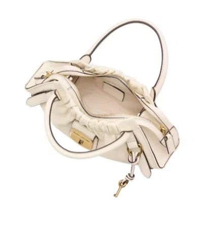Marc Jacobs Small Satchel Bag Gold-tone Hardware In White