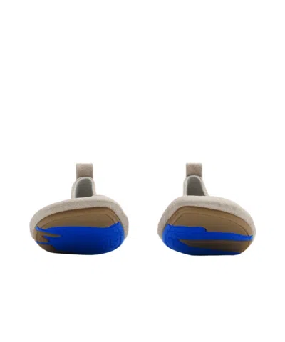 Burberry Checked Ballet Flats In Gray