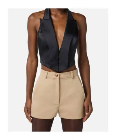 Elisabetta Franchi Vest In Black