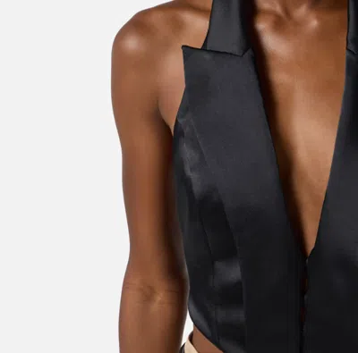 Elisabetta Franchi Vest In Black