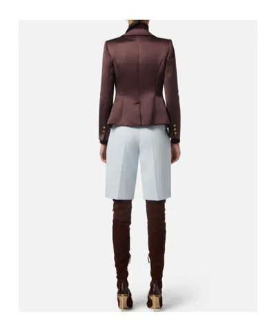 Elisabetta Franchi Chaqueta Casual - Rojo Oscuro In Burgundy