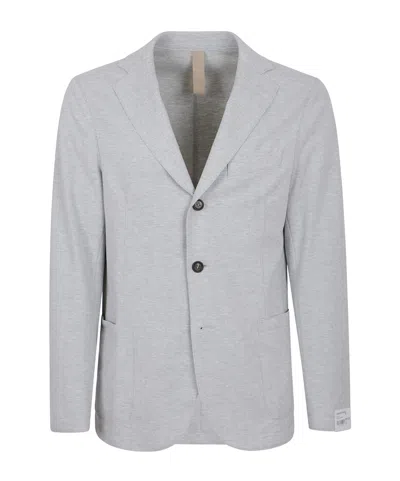 Eleventy Front Pockets Notch Lapel Blazer In Gray