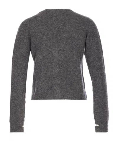 Roberto Collina Button Long-sleeved Sweater In Brown