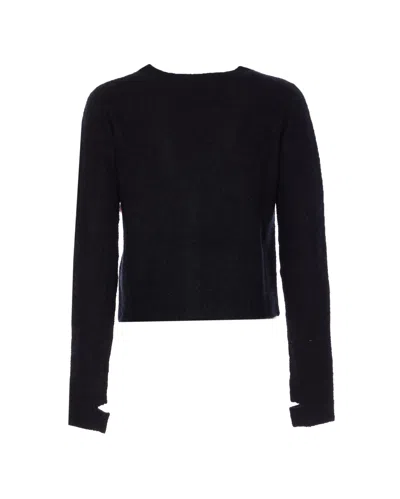 Roberto Collina Knitwear V-neck Cut Out Detail In Blue