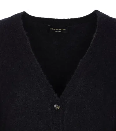 Roberto Collina Knitwear V-neck Cut Out Detail In Blue
